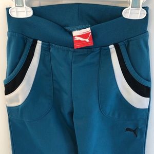Puma girls 6x athletic pants in teal. EUC
